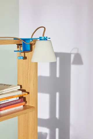 Lure Wall Lamp Metallic Blue by Hübsch – interior photo 1 of 4