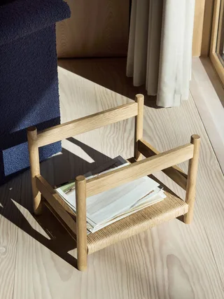 Heritage Magazine Holder Oak by Hübsch – interior photo 3 of 5