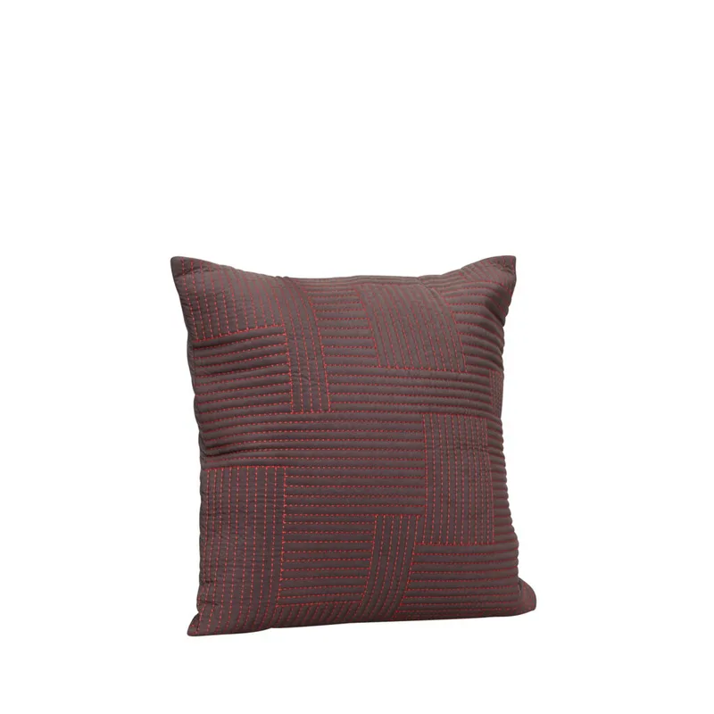 Floy Cushion Brown/Red van Hübsch – productfoto 4 van 4