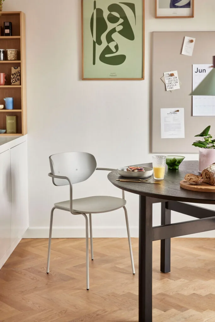 Arch Dining Chair Light grey by Hübsch – interior photo 7 of 8