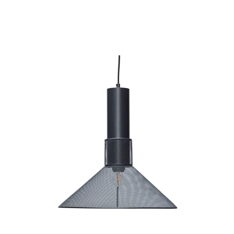Ray Pendant Black by Hübsch – product photo