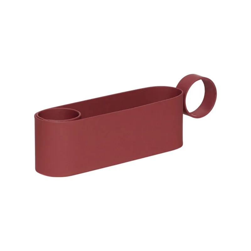 Emosh Candlestick Burgundy von Hübsch – Produktfoto