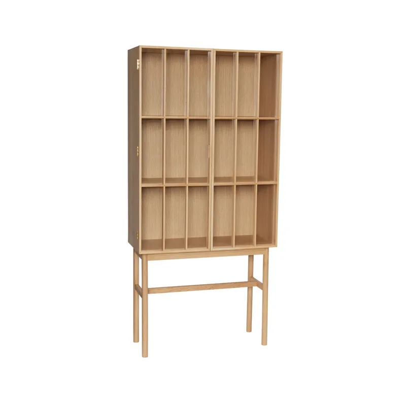 Shoji Display Cabinet Tall Natural by Hübsch – product photo