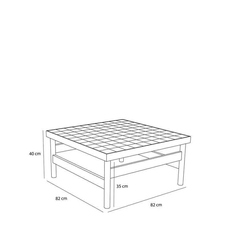 Skak Coffee Table Oak von Hübsch – Produktfoto 2 von 6