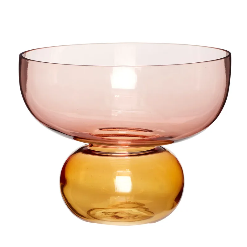 Show Vase Pink/Amber van Hübsch – productfoto