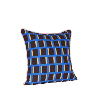 Agenda Cushion Blue/Multicolour by Hübsch – product photo 7 of 7