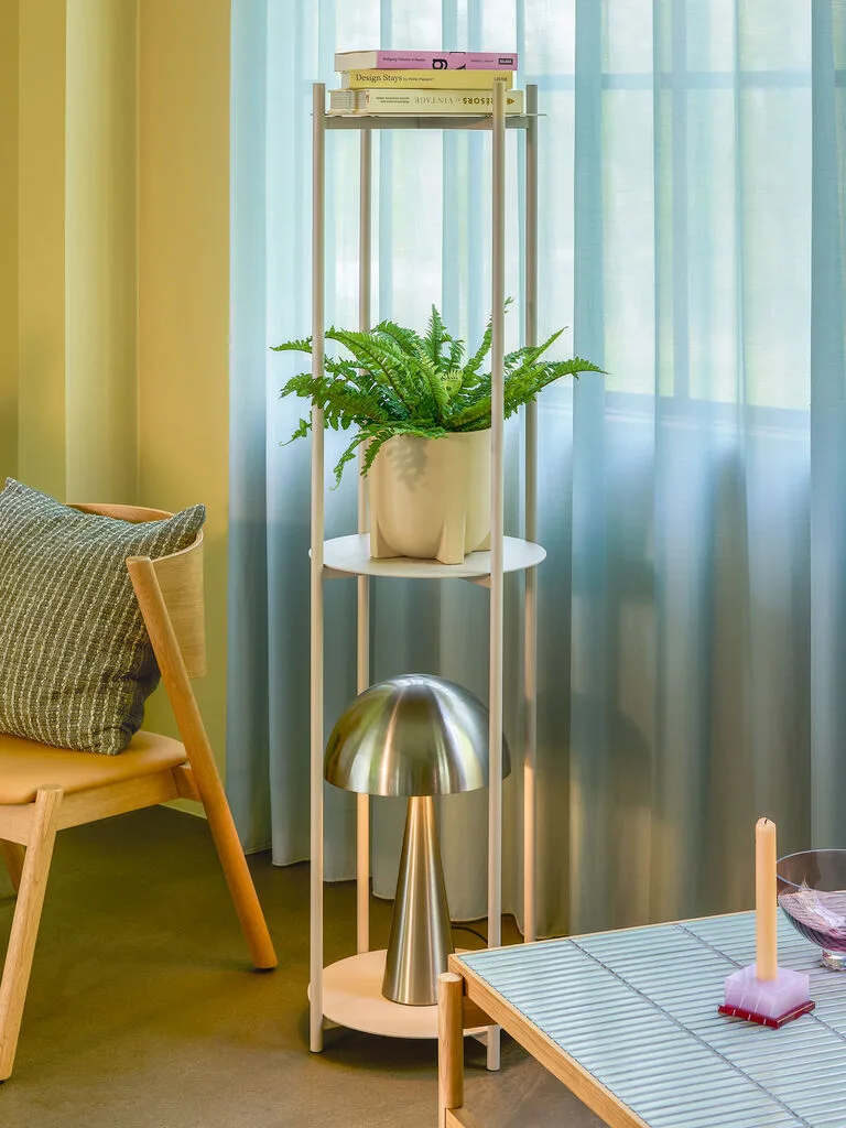 Norm Shelf Unit Cylinder Light grey by Hübsch – interior photo 1 of 2
