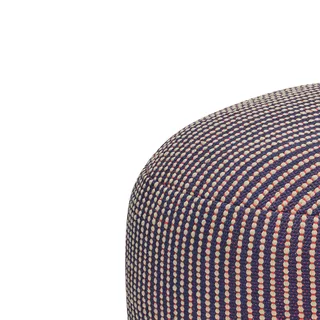 Mochi Pouffe Blue/Multicolour by Hübsch – interior photo 1 of 6