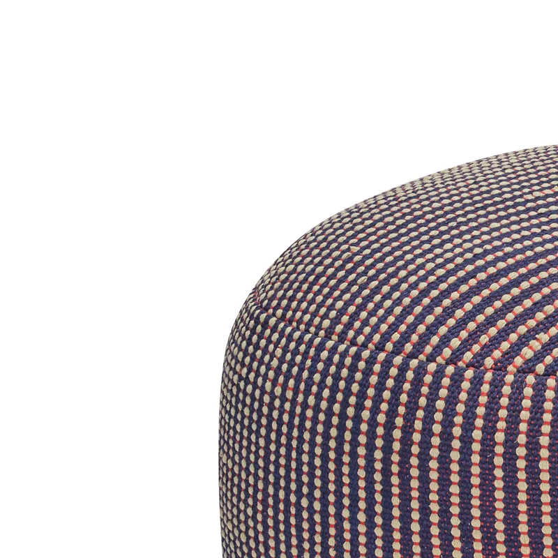 Mochi Pouffe Blue/Multicolour by Hübsch – interior photo 1 of 6