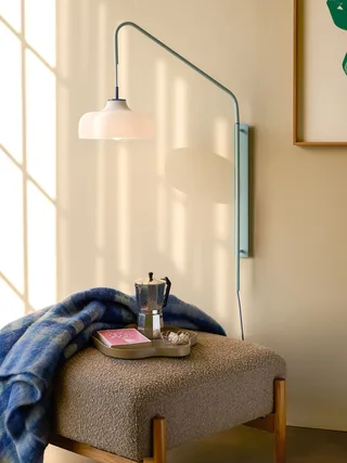 Current Wall Lamp Light blue by Hübsch – interior photo 1 of 4