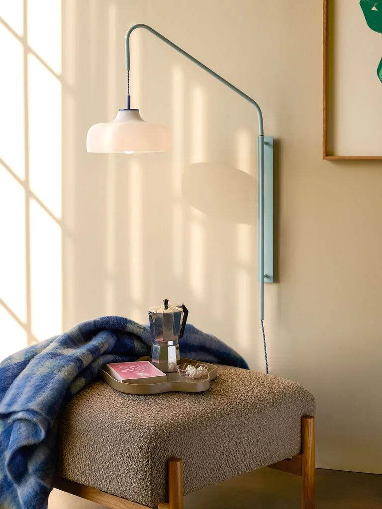 Current Wall Lamp Light blue by Hübsch – interior photo 1 of 4