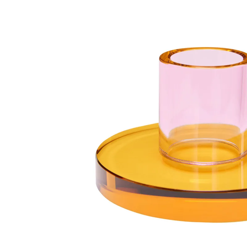 Astra Candleholder Small Pink/Orange by Hübsch – product photo 1 of 6
