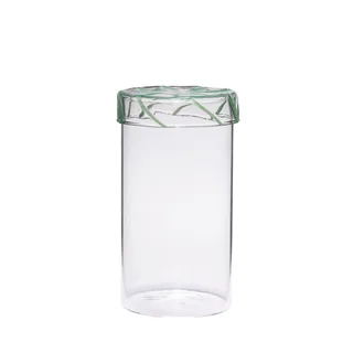 Heir Storage Jar Tall Green by Hübsch – product photo 4 of 4