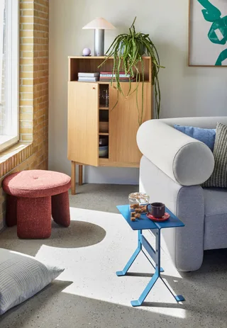 Fold Side Table Petrol by Hübsch – interior photo 6 of 9