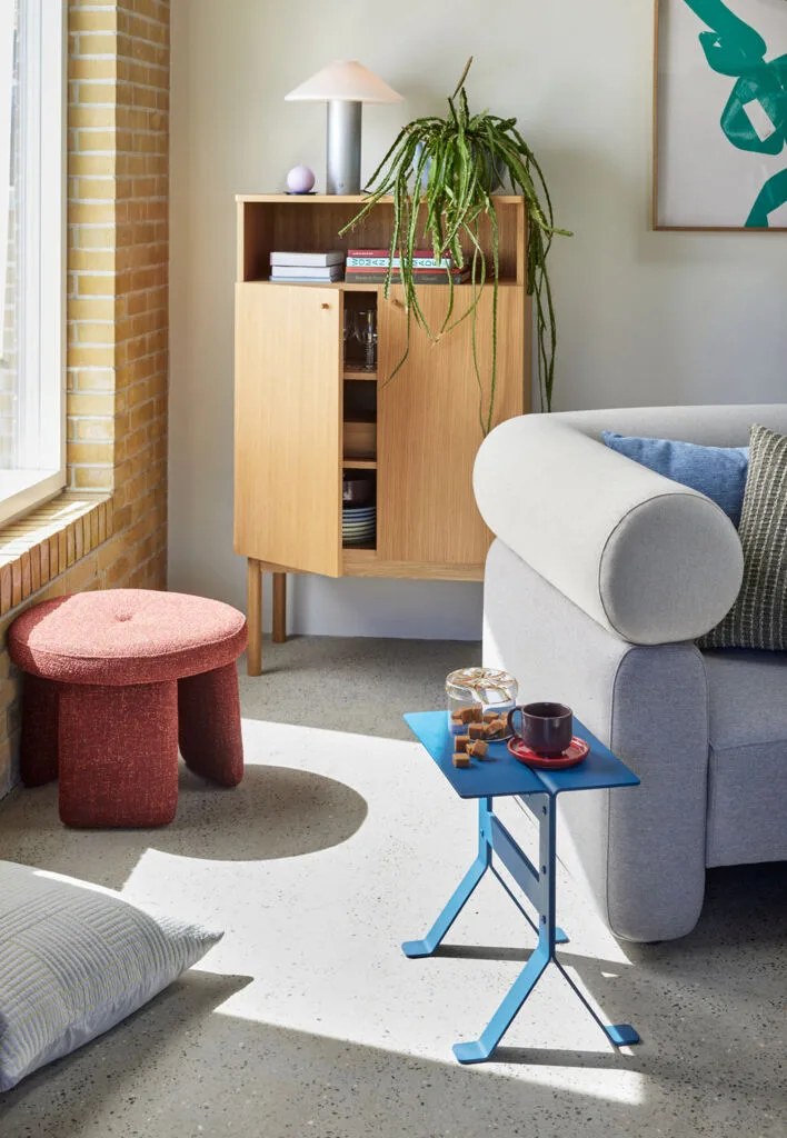 Fold Side Table Petrol by Hübsch – interior photo 6 of 9