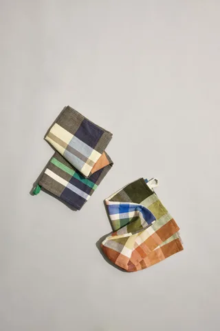 Playful Tea Towels Multicolour (set of 2) by Hübsch – product photo 5 of 7