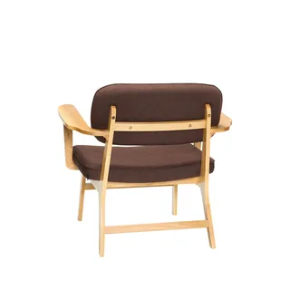 Haze Lounge Chair Dark Brown de Hübsch – photo du produit 3 sur 7