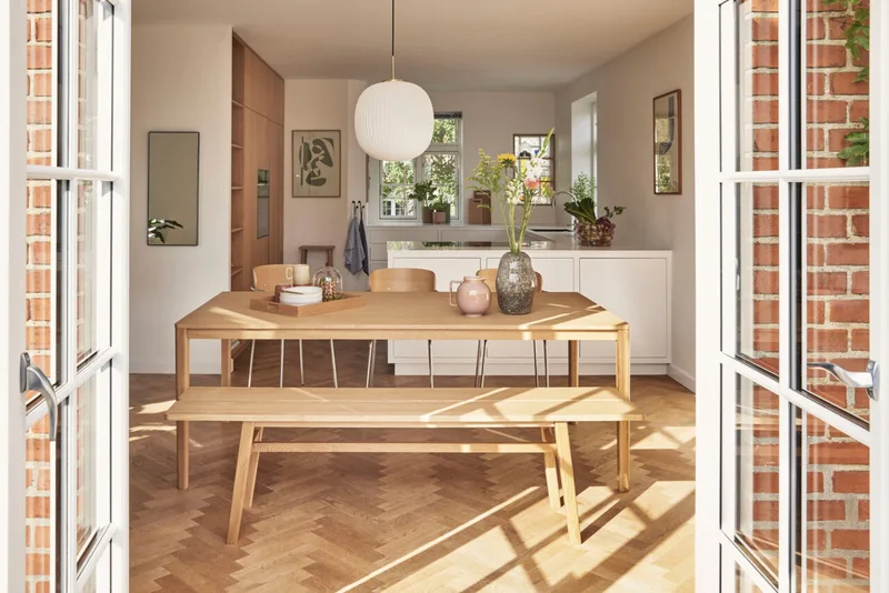 Ground Dining Table Square Natural by Hübsch – interior photo 1 of 4