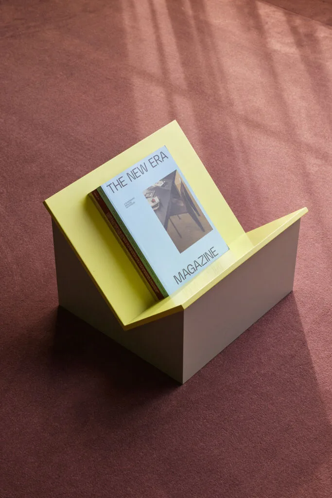 Tick Magazine Holder Sand/Yellow by Hübsch – interior photo 2 of 5