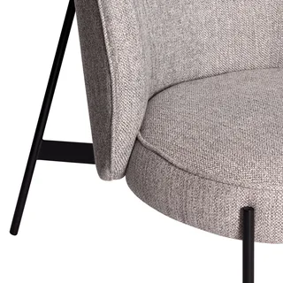 Area Lounge Chair Light grey van Hübsch – sfeerfoto 1 van 6