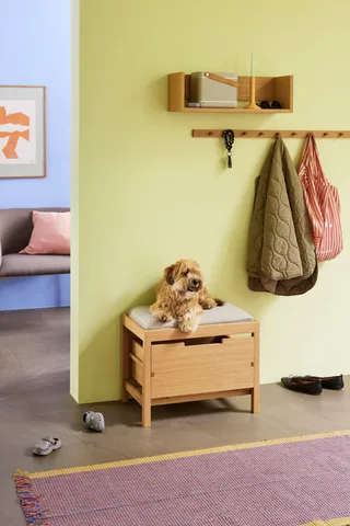 Cosplay Coatrack L100 cm Natural van Hübsch – sfeerfoto 1 van 3
