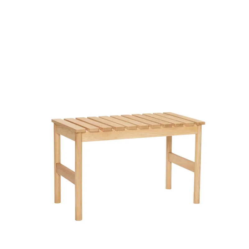 Row Bench Small Natural by Hübsch – product photo 2 of 2