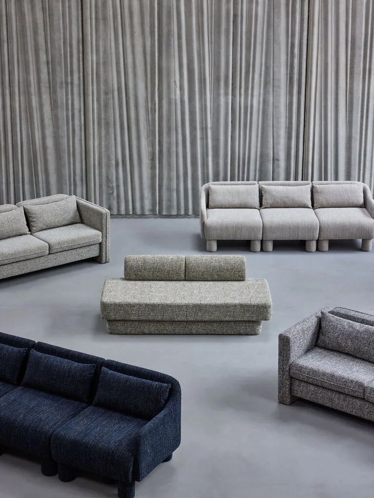 Paza Sofa Light green von Hübsch – Ambientefoto 6 von 9