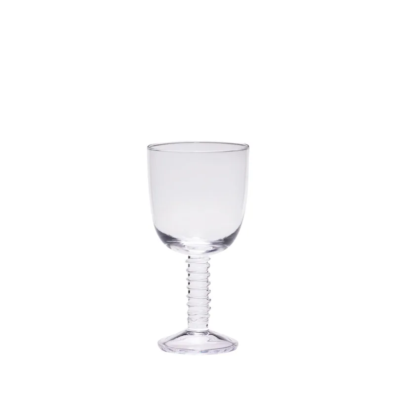 Clink White Wine Glass Clear van Hübsch – productfoto 4 van 4