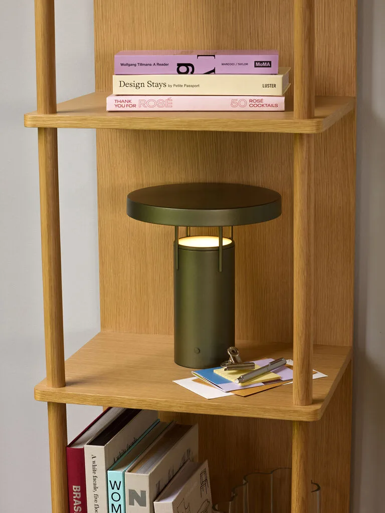 BringMe Portable Lamp Mini Metallic Dark Green by Hübsch – interior photo 2 of 3