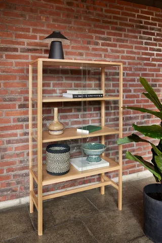Criss Cross Baskets Black/Natural (set of 2) van Hübsch – sfeerfoto 1 van 2