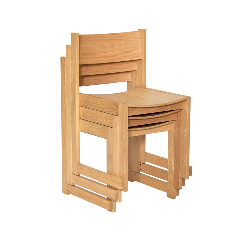 Forma Dining Chair Natural de Hübsch – photo du produit 4 sur 10