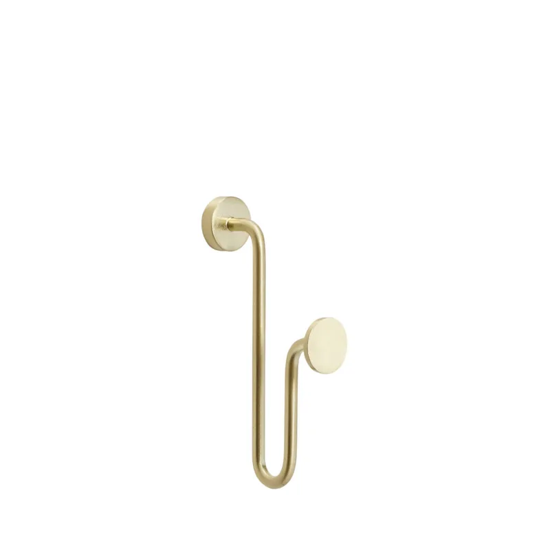 Swing Hook Brass von Hübsch – Produktfoto