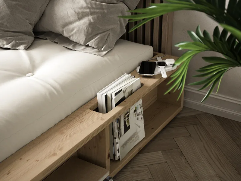 ZIGGY BED CLEAR LACQUERED 140 X 200 by Karup Design – interior photo 6 of 9