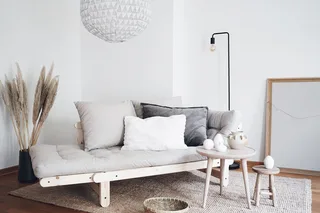 BEAT CLEAR LACQUERED W. BEAT MATTRESS SET DARK GREY van Karup Design – sfeerfoto 5 van 9