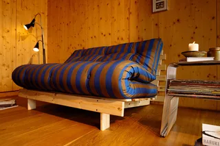 ROOTS RAW 160 X 200 W. ROOTS MATTRESS BROWN-BLUE van Karup Design – sfeerfoto 9 van 12
