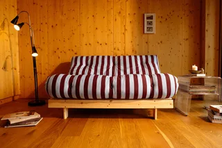ROOTS RAW 90 X 200 W. ROOTS MATTRESS BURGUNDY-LIGHT BLUE by Karup Design – interior photo 4 of 11