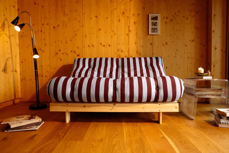 ROOTS RAW 90 X 200 W. ROOTS MATTRESS BURGUNDY-LIGHT BLUE by Karup Design – interior photo 4 of 11