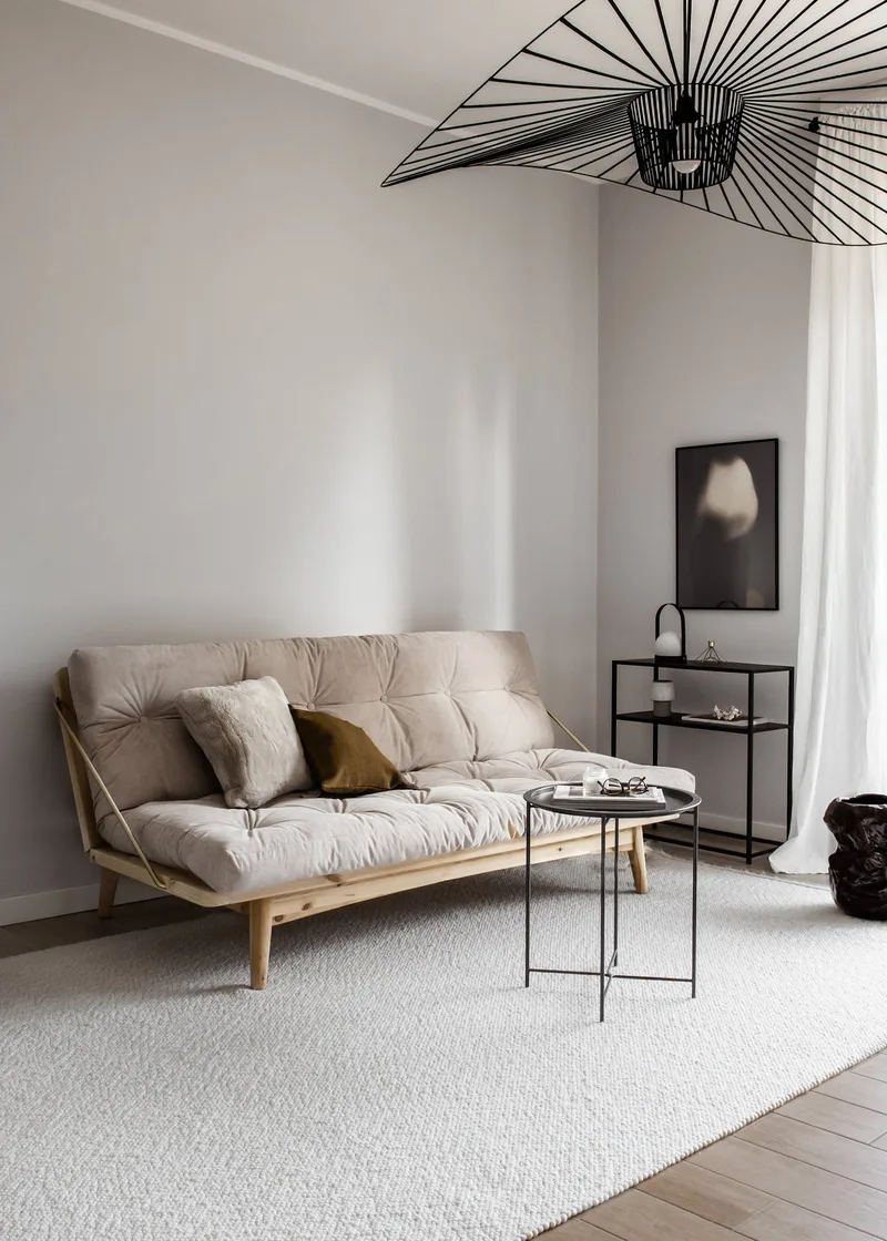 FOLK CLEAR LACQUERED W. 5-LAYER MIXED MATTRESS CLAY BROWN van Karup Design – sfeerfoto 7 van 9