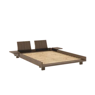 SOCIAL BED CAROB BROWN 140 X 200 W. 2 PCS BACK RESTS AND 2 PCS SIDE TABLES by Karup Design – product photo 17 of 17