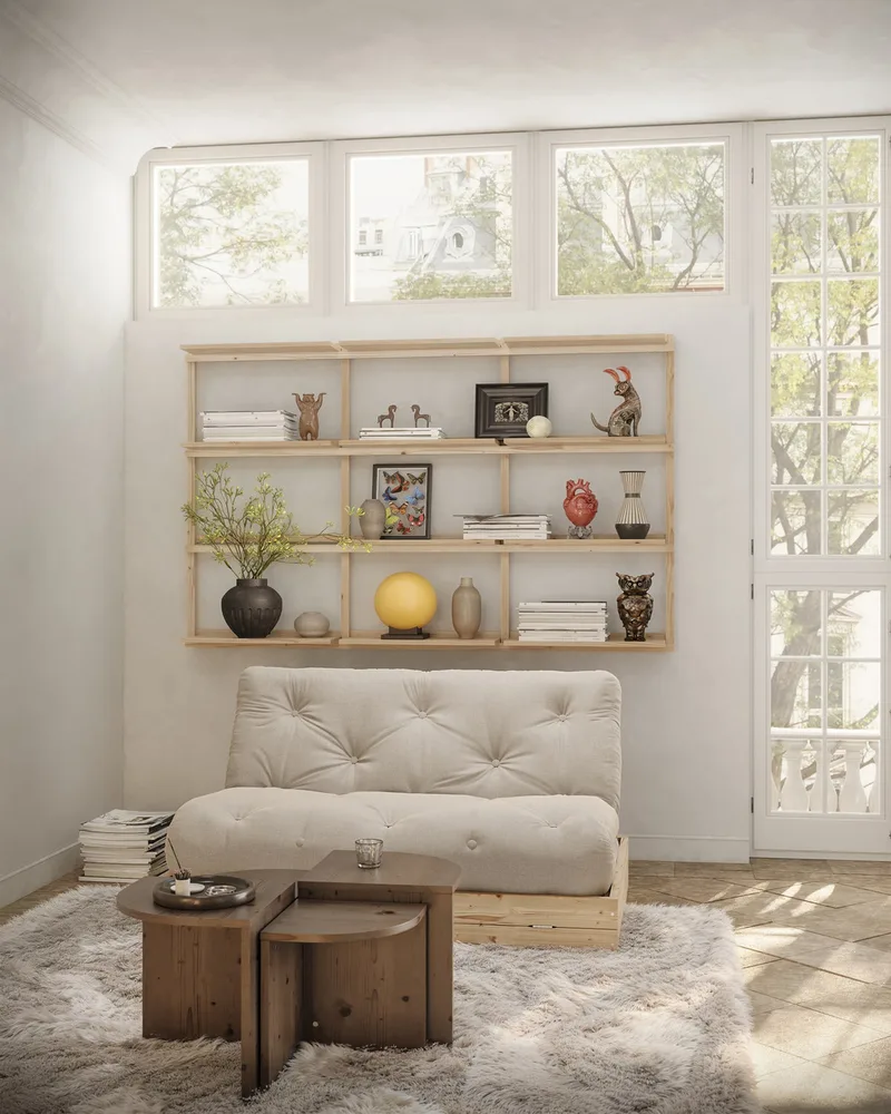 FLIP RAW 140 X 200 W. MATTRESS MOCCA de Karup Design – photo d’ambiance 4 sur 13