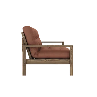 KNOB CAROB BROWN W. 5-LAYER MIXED MATTRESS CLAY BROWN van Karup Design – productfoto 2 van 17
