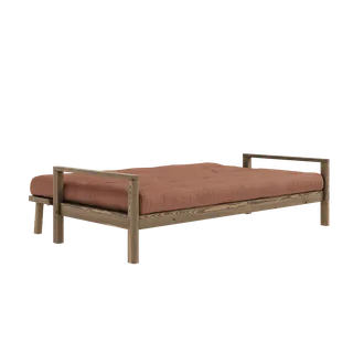KNOB CAROB BROWN W. 5-LAYER MIXED MATTRESS CLAY BROWN van Karup Design – productfoto 1 van 17