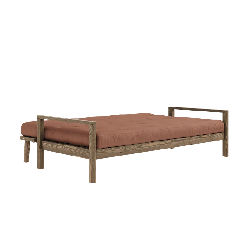 KNOB CAROB BROWN W. 5-LAYER MIXED MATTRESS CLAY BROWN van Karup Design – productfoto 1 van 17