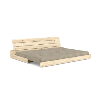 BASE CLEAR LACQUERED W. 5-LAYER MIXED MATTRESS WARM SAND by Karup Design – product photo 2 of 13