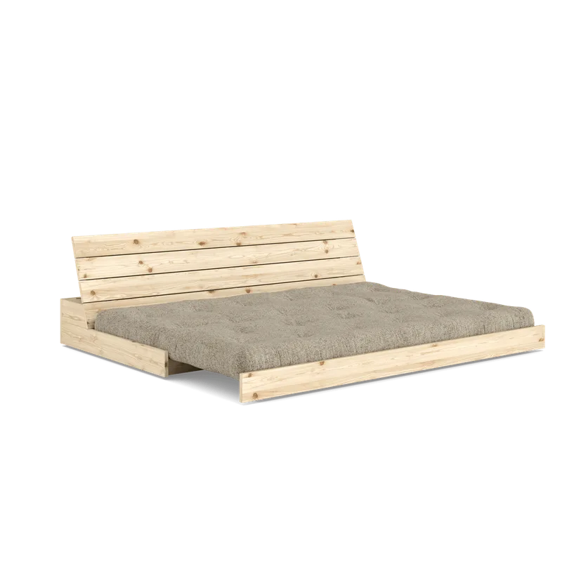 BASE CLEAR LACQUERED W. 5-LAYER MIXED MATTRESS WARM SAND by Karup Design – product photo 2 of 13
