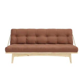FOLK CLEAR LACQUERED W. 5-LAYER MIXED MATTRESS CLAY BROWN van Karup Design – productfoto 3 van 9