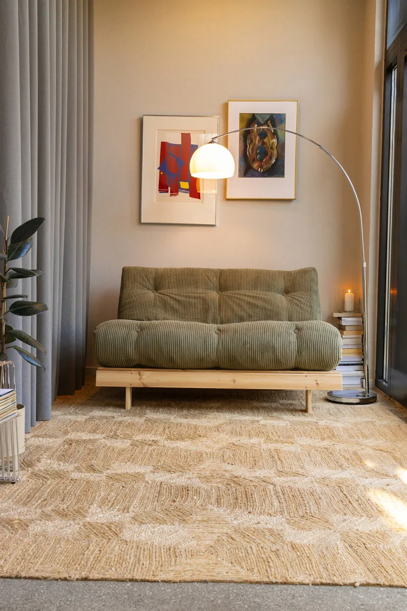 ROOTS RAW 140 X 200 W. ROOTS MATTRESS RETRO ORANGE de Karup Design – photo d’ambiance 13 sur 15