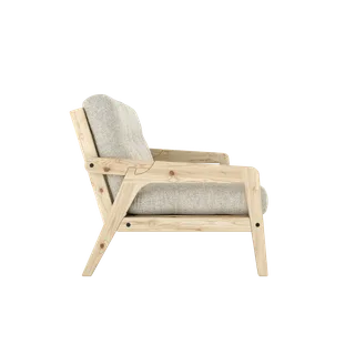 GRAB CLEAR LACQUERED W. 5-LAYER MIXED MATTRESS SOFT CHALK de Karup Design – photo du produit 7 sur 10