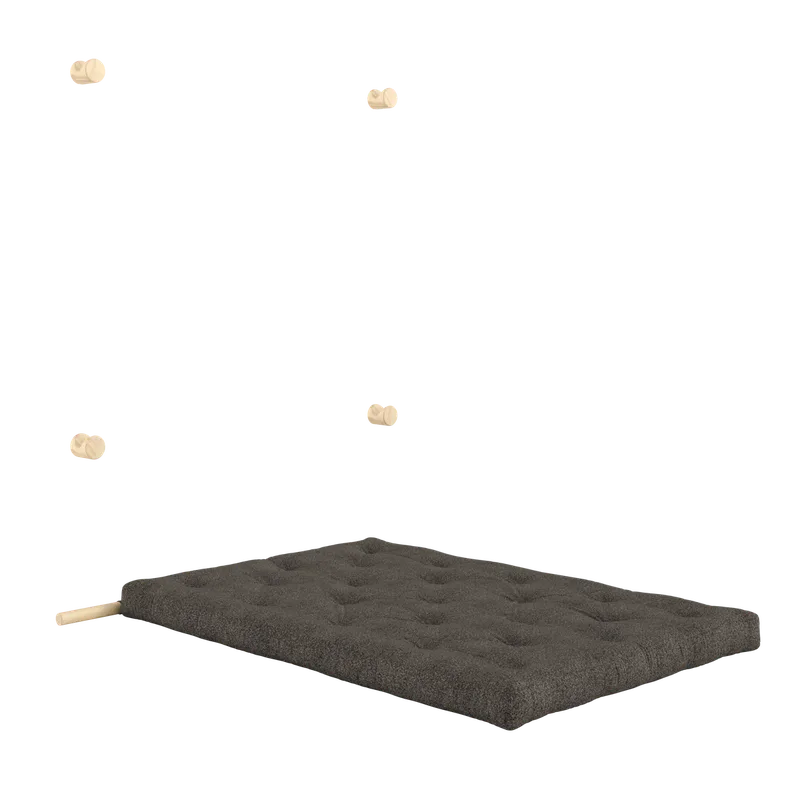 HOOKED RAW 135 X 200 W. BRAVO MATTRESS MELLOW BROWN by Karup Design – product photo 2 of 18