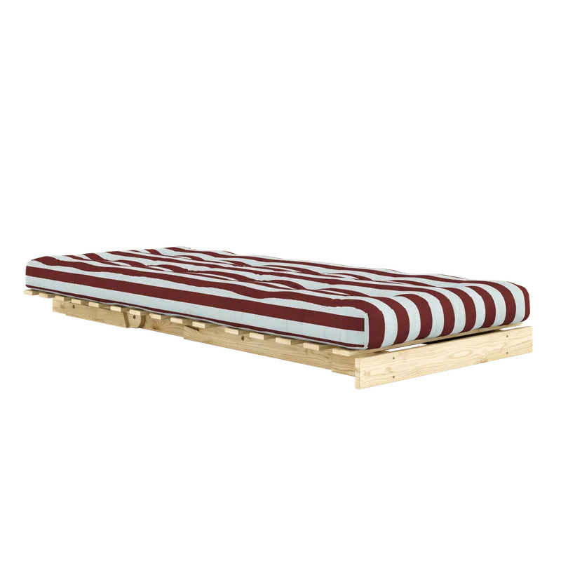 ROOTS RAW 90 X 200 W. ROOTS MATTRESS BURGUNDY-LIGHT BLUE by Karup Design – product photo 2 of 11